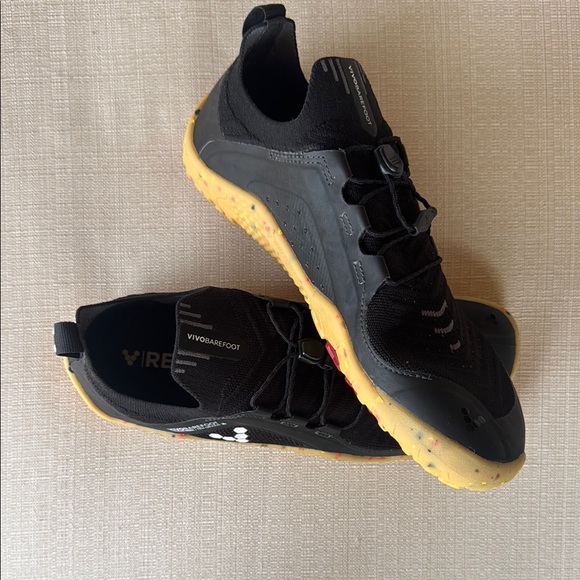 Vivobarefoot Recycled Black White EUR 39L Primus Trail Knit Obsidian - Picture 12 of 12